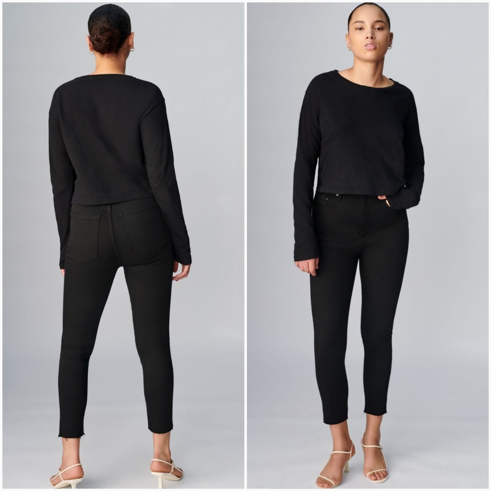 DENIM FORUM 28 The Lola High Rise Skinny 26l Black Size 28 Aritzia